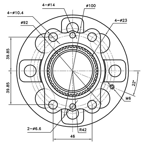 Z89661R — ZIKMAR — Ступица задняя