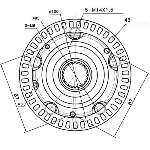 Z89691R — ZIKMAR — Ступица передняя