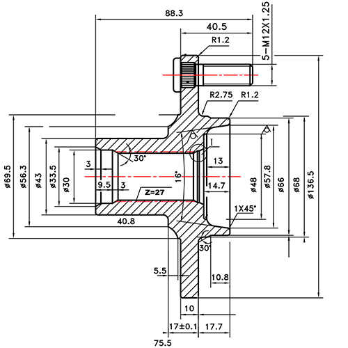 Z89696R — ZIKMAR — Ступица передняя