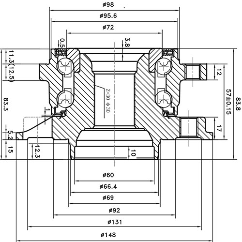 Z89700R — ZIKMAR — Ступица колеса