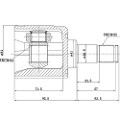 Z87079R — ZIKMAR — Шрус Внутренний