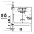 Z87973R — ZIKMAR — Шрус Внутренний