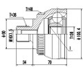 Z88335R — ZIKMAR — Шрус Наружный с кольцом "ABS"